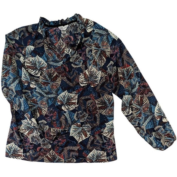 Christopher & Banks Tops - Christopher & Banks Tunic Womens L Paisley Forest Core Boho‎ Vintage Academia